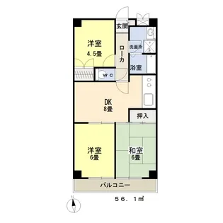 ウィンドミール【2階】の間取り