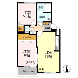 アネシス【1階】の間取り