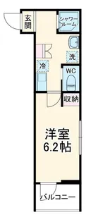 MELDIA小田急相模原II【1階】の間取り