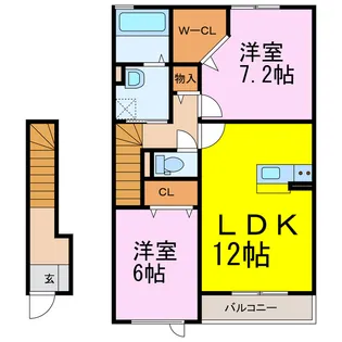 サニーコート【2階】の間取り