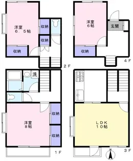 東京都国立市東3【一戸建】の間取り