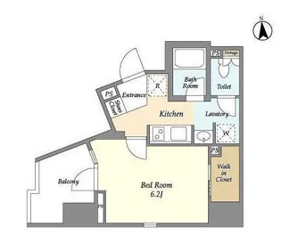 LIGHT TERRACE AKIHABARA【ライトテラス秋葉原】【3階】の間取り