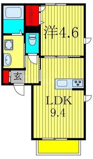 千葉県松戸市上本郷【アパート】の間取り