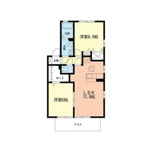 ファミールMーB【1階】の間取り