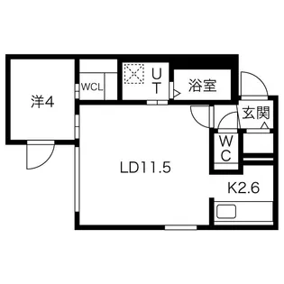 ブルーイング本町【4階】の間取り
