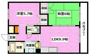 エスポワール羽田【2階】の間取り