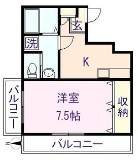 メゾンシルクロード【4階】の間取り