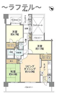 アイランドパークス【7階】の間取り