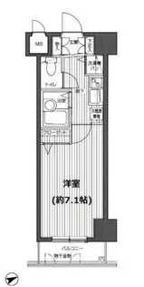 ガラ・ステージ麻布十番【2階】の間取り