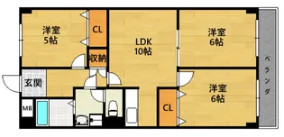3LDKの間取り画像