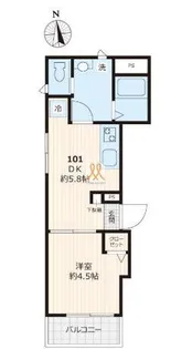 東京都江戸川区篠崎町1【アパート】の間取り
