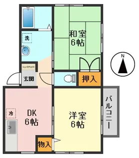 東京都江戸川区鹿骨1【アパート】の間取り