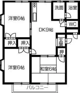 エクセレント ソシア【1階】の間取り