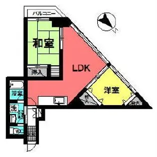 東京都北区田端新町3【マンション】の間取り