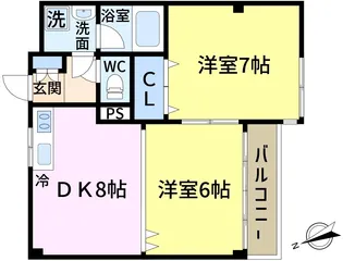 コンコード・II【2階】の間取り