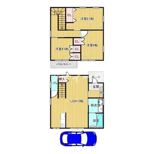 大阪府大阪市住之江区新北島3【一戸建】の間取り