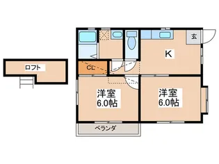 Gハウス【2階】の間取り