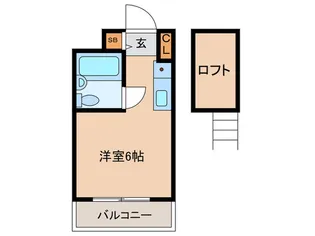 カ-メル下高井戸【1階】の間取り
