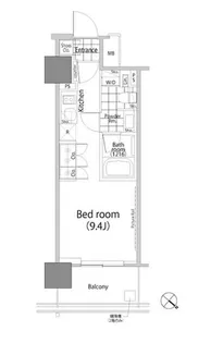 パークハビオ赤坂タワー【3階】の間取り