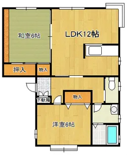 リベロ坂井東B棟【2階】の間取り