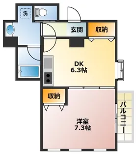 ファミール吉沢II【1階】の間取り