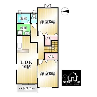 徳島県板野郡上板町佐藤塚字中【アパート】の間取り