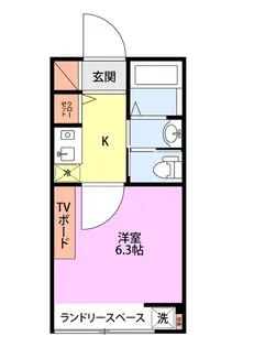 STEPS白新町A棟【1階】の間取り