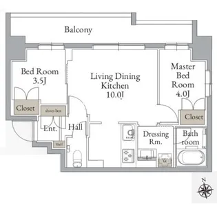 東京都杉並区高円寺南4【マンション】の間取り
