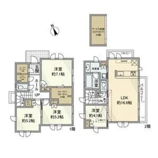 東京都武蔵野市関前4【一戸建】の間取り