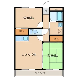 ティナ大塚【2階】の間取り