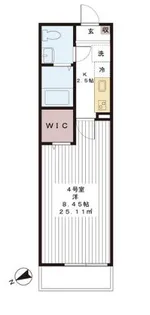 グリシーナ津田沼【1階】の間取り