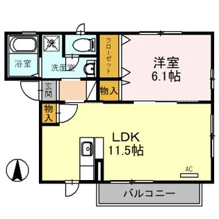 パル上野【1階】の間取り