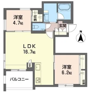 メゾン ド ミューズ【2階】の間取り