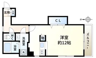 ソレアードYK【4階】の間取り