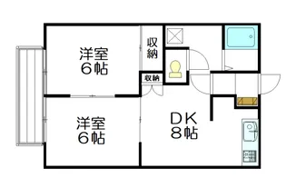 サンヒルズ庄原B【1階】の間取り