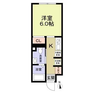レジス大山【2階】の間取り