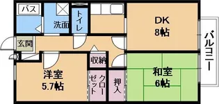 ポピュレール【2階】の間取り