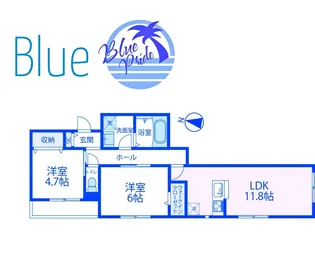 三五郎長谷【2階】の間取り