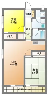マンションアルボ【4階】の間取り