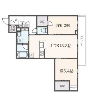 グルースコンコルディア【2階】の間取り