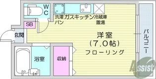 リモーブル旭ヶ丘【3階】の間取り