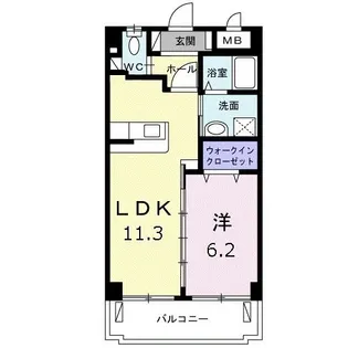 Take one【4階】の間取り