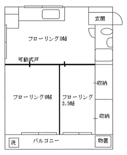 本町マンション【5階】の間取り