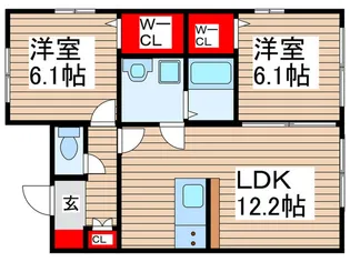 プレミール・ヴィラ【1階】の間取り
