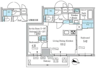 東京都板橋区清水町【マンション】の間取り