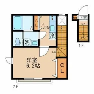 東京都杉並区高円寺南1【アパート】の間取り