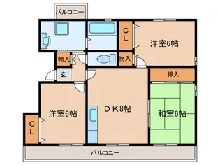 大西ビル【2階】の間取り