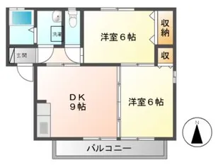 フォレストコート【2階】の間取り