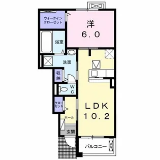 アゼリア月【1階】の間取り