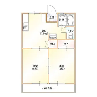 第三くぬぎハイツ【2階】の間取り